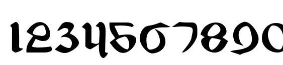 Valerius Font, Number Fonts