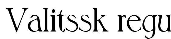 Valitssk regular font, free Valitssk regular font, preview Valitssk regular font