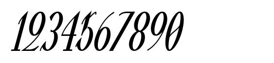 Valkyrie Bold Condensed Italic Font, Number Fonts