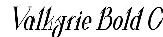 Valkyrie Bold Condensed Italic Font
