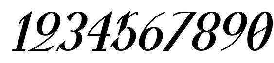 Valkyrie Bold Extended Italic Font, Number Fonts