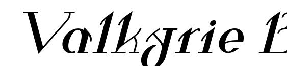 Шрифт Valkyrie Bold Extended Italic