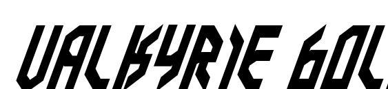 Шрифт Valkyrie Bold Italic