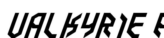 Шрифт Valkyrie Expanded Italic