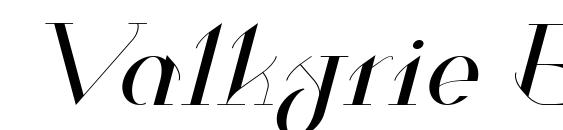 Valkyrie Extended Italic Font