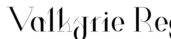 шрифт Valkyrie Regular, бесплатный шрифт Valkyrie Regular, предварительный просмотр шрифта Valkyrie Regular