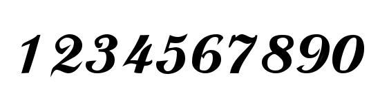 Шрифт Valletortssk bold, Шрифты для цифр и чисел