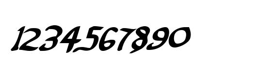 Valley Forge Bold Italic Font, Number Fonts