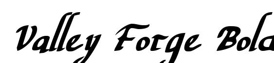 Шрифт Valley Forge Bold Italic