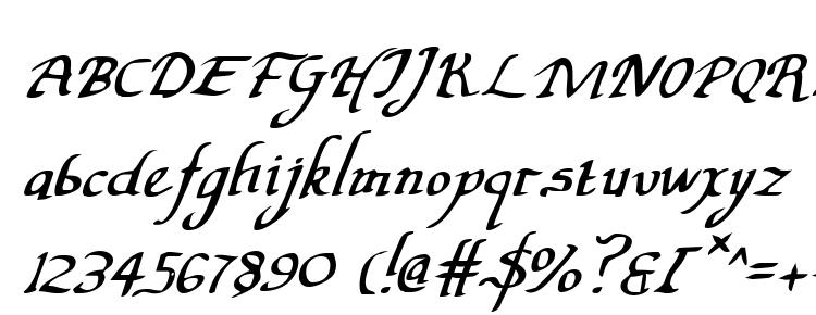 глифы шрифта Valley Forge Italic, символы шрифта Valley Forge Italic, символьная карта шрифта Valley Forge Italic, предварительный просмотр шрифта Valley Forge Italic, алфавит шрифта Valley Forge Italic, шрифт Valley Forge Italic