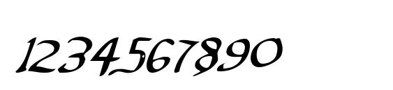 Valley Forge Italic Font, Number Fonts