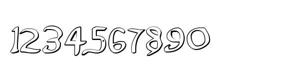 Valley Forge Outline Font, Number Fonts