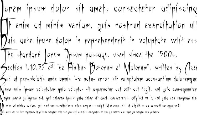 specimens Vampiress font, sample Vampiress font, an example of writing Vampiress font, review Vampiress font, preview Vampiress font, Vampiress font