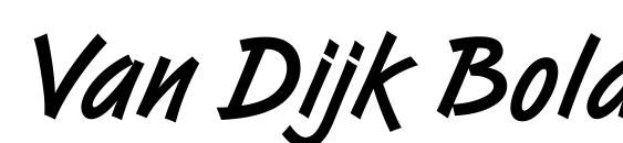 Шрифт Van Dijk Bold LET Plain.1.0