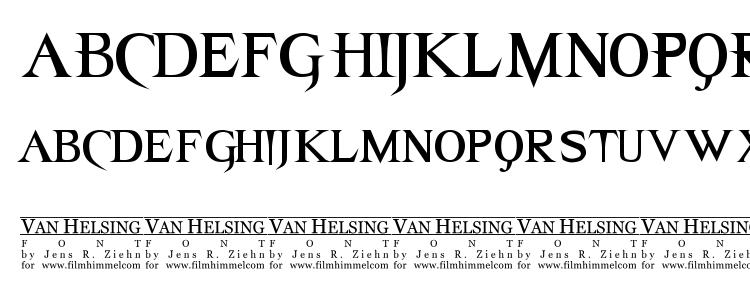glyphs Van Helsing font, сharacters Van Helsing font, symbols Van Helsing font, character map Van Helsing font, preview Van Helsing font, abc Van Helsing font, Van Helsing font