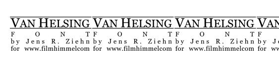 Van Helsing Font, Number Fonts