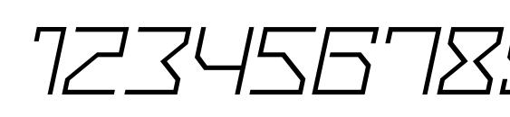 VanBerger Italic Font, Number Fonts