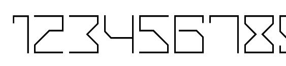 VanBerger Thin Font, Number Fonts