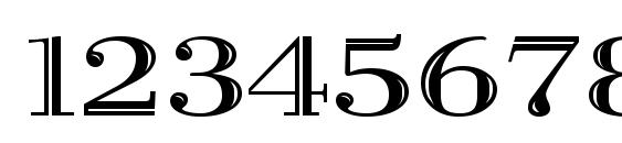 Vangard Open Regular Font, Number Fonts