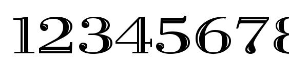 Vangard Regular Font, Number Fonts