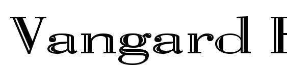 Vangard Regular font, free Vangard Regular font, preview Vangard Regular font