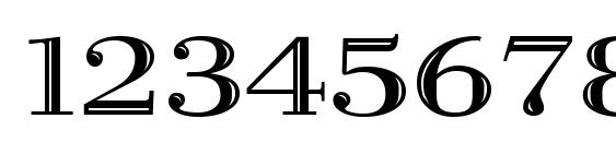 Vangard Font, Number Fonts