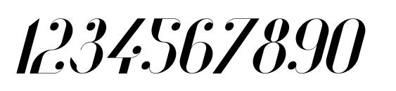 Vanity Bold Italic Font, Number Fonts