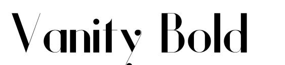 Vanity Bold font, free Vanity Bold font, preview Vanity Bold font