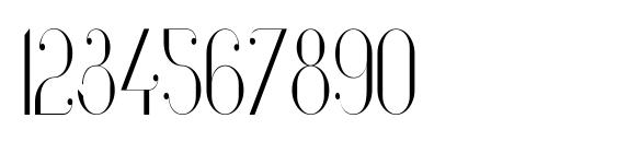 Vanity Light Narrow Font, Number Fonts