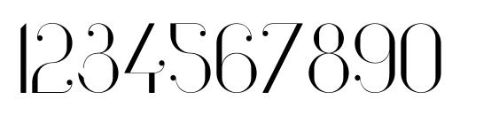 Vanity Light Font, Number Fonts