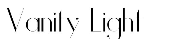 Vanity Light font, free Vanity Light font, preview Vanity Light font