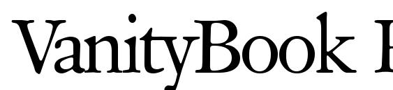 VanityBook Regular font, free VanityBook Regular font, preview VanityBook Regular font