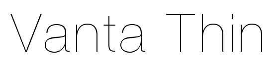 Vanta Thin Plain.001.001 font, free Vanta Thin Plain.001.001 font, preview Vanta Thin Plain.001.001 font