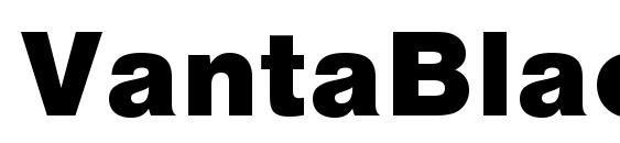 VantaBlack font, free VantaBlack font, preview VantaBlack font