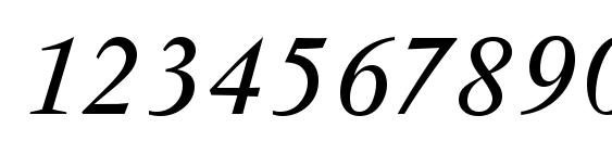 Шрифт Varennes Italic, Шрифты для цифр и чисел