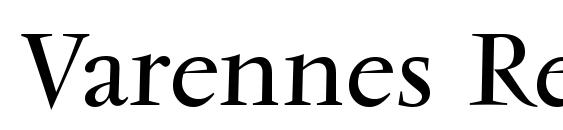 шрифт Varennes Regular, бесплатный шрифт Varennes Regular, предварительный просмотр шрифта Varennes Regular