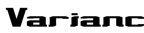шрифт Variance, бесплатный шрифт Variance, предварительный просмотр шрифта Variance