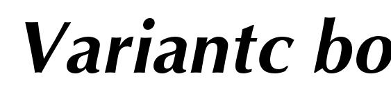 Variantc bolditalic Font