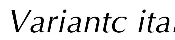Шрифт Variantc italic