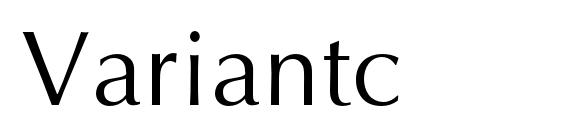 шрифт Variantc, бесплатный шрифт Variantc, предварительный просмотр шрифта Variantc