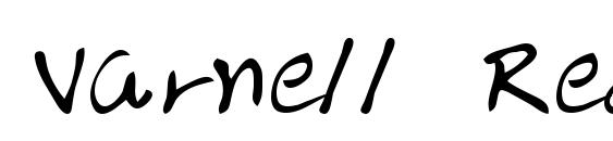Varnell Regular font, free Varnell Regular font, preview Varnell Regular font