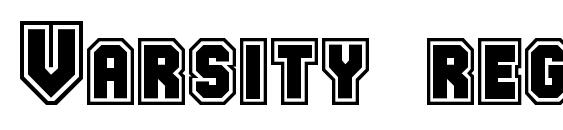 шрифт Varsity regular.001.001, бесплатный шрифт Varsity regular.001.001, предварительный просмотр шрифта Varsity regular.001.001