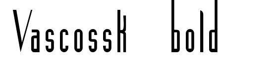 Vascossk bold font, free Vascossk bold font, preview Vascossk bold font