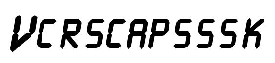 Шрифт Vcrscapsssk bold italic
