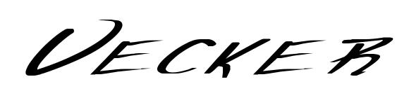 Vecker Ex Bold Italic Font