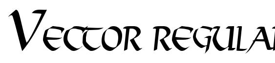 Vector regular Font