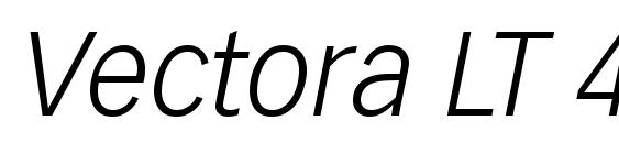 Vectora LT 46 Light Italic Font