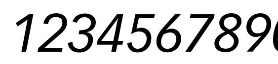 Vectora LT 56 Italic Font, Number Fonts