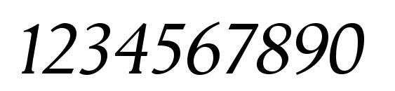 Vega antikva Italic Font, Number Fonts