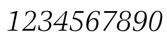 VeljovicStd BookItalic Font, Number Fonts